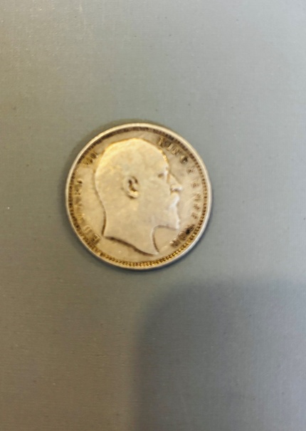 Antique Edward VII Silver Coin
