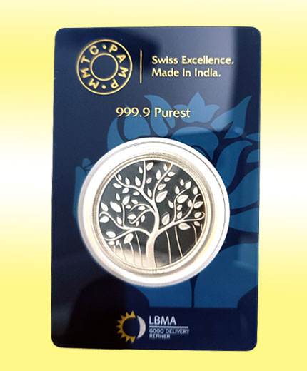 MMTC PAMP 10 grams Banyan Tree Silver Coin