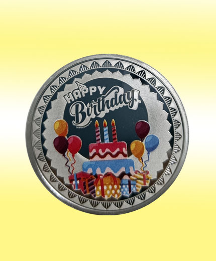 MMTC PAMP Happy Birthday 20 gm Silver Coin