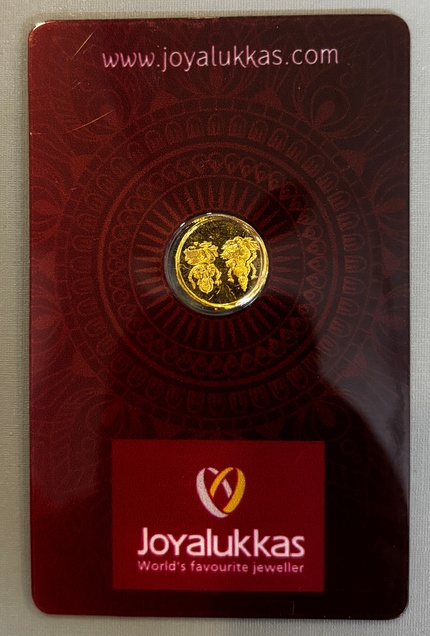 Joyalukkas Gold Coin 1gm