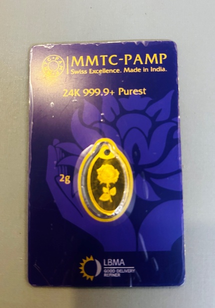 MMTC PAMP 2 g gold bar Rose

