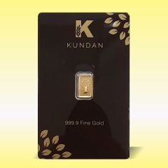 Kundan Kalpataru Tree gold Bar 24K 1 gm