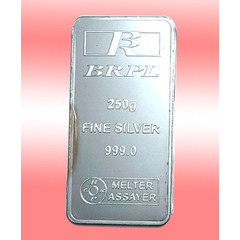 Bangalore Refinery BRPL 999 Purity Silver Bar