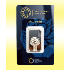 MMTC-PAMP Lotus Silver Bar 10 grams 999