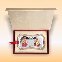 Lakshmi Ganesha 50gm Silver Bar